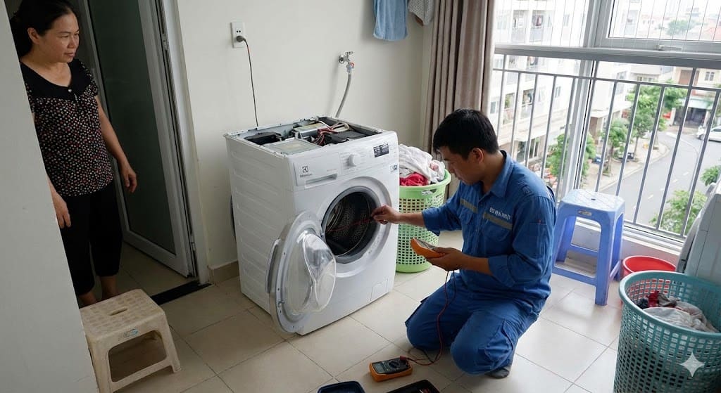 Sửa máy giặt Electrolux tại Chùa Láng